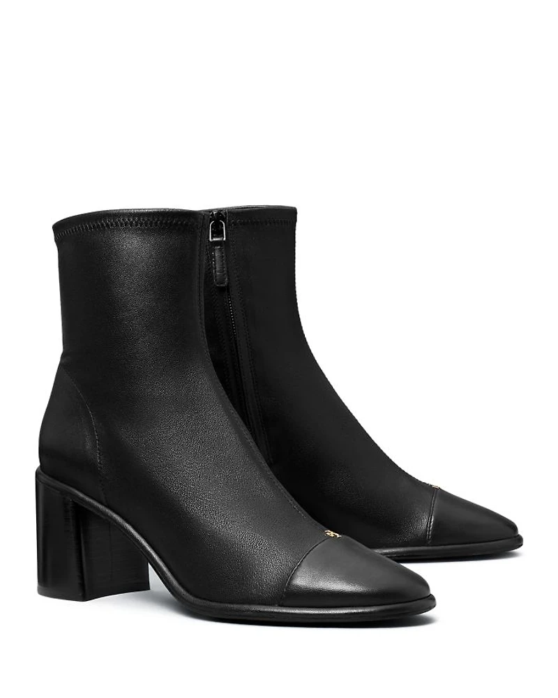 Women's Cap Toe Ankle Boots