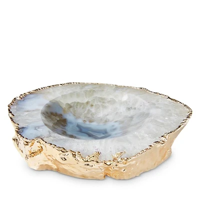 Casca Bowl, Agate & Gold