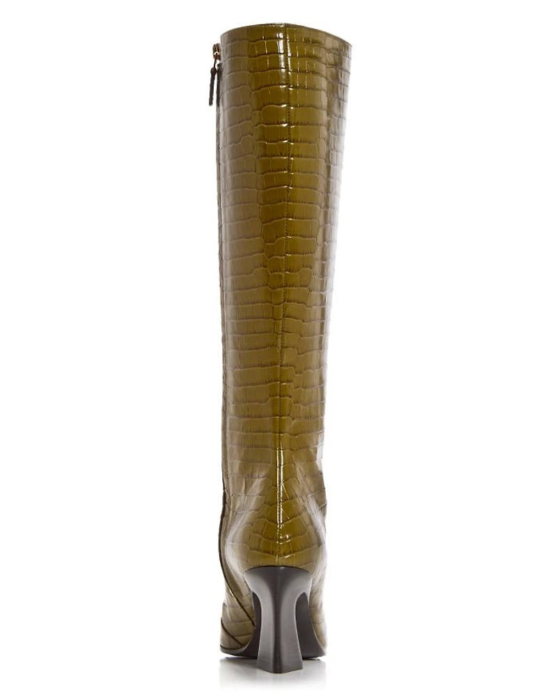 Women's Lewis Croc Embossed Boots