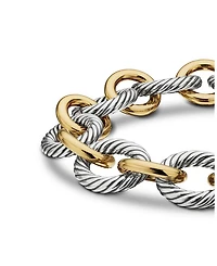 Oval Large Link Bracelet with Gold