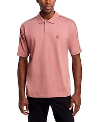 Drack Cotton Logo Taped Relaxed Fit Polo Shirt