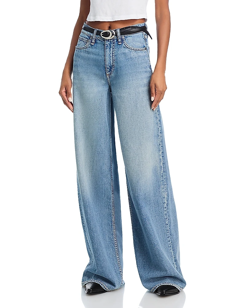 rag & bone Featherweight Sofie High Rise Wide Leg Jeans