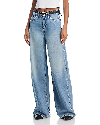 rag & bone Featherweight Sofie High Rise Wide Leg Jeans