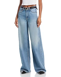 rag & bone Featherweight Sofie High Rise Wide Leg Jeans