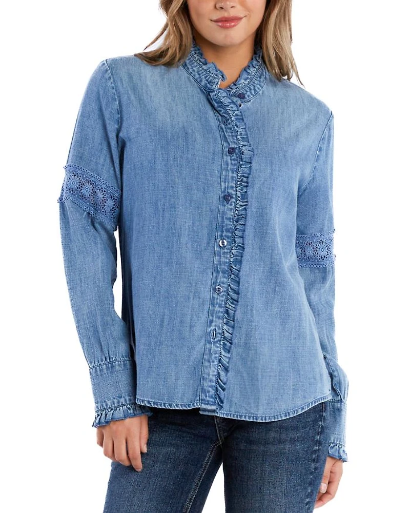 Melody Lace Ruffle Shirt