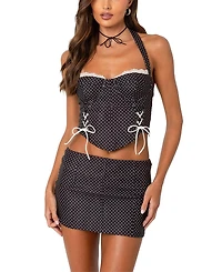 Edikted Laine Polka Dot Corset