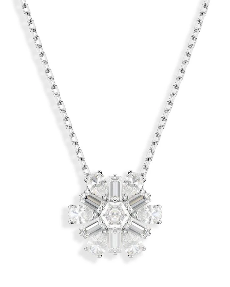 Idyllia Snowflake Pendant Necklace, 14.87"
