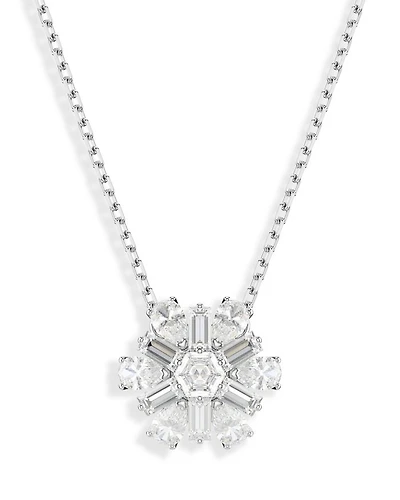 Idyllia Snowflake Pendant Necklace, 14.87"