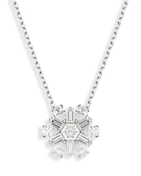 Idyllia Snowflake Pendant Necklace, 14.87"