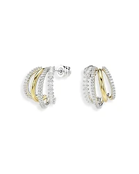 Swarovski Hyperbola Crystal Split Hoop Earrings