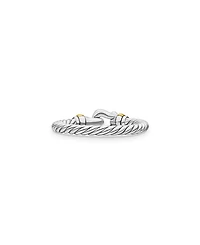 Petite Buckle Ring with 18K Yellow Gold