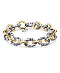 David Yurman Oval Large Link Bracelet with Gold