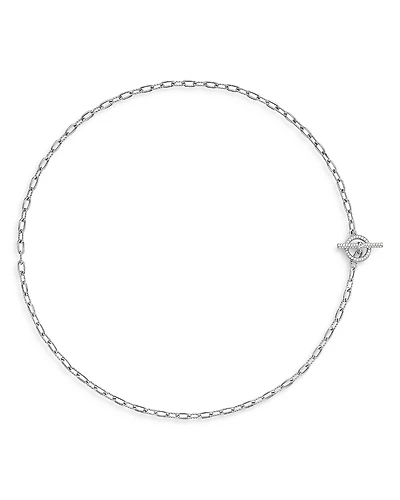 Dy Madison Pave Diamond Toggle Chain Necklace