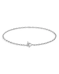 DY Madison® Pavé Diamond Toggle Chain Necklace in Sterling Silver, 3mm
