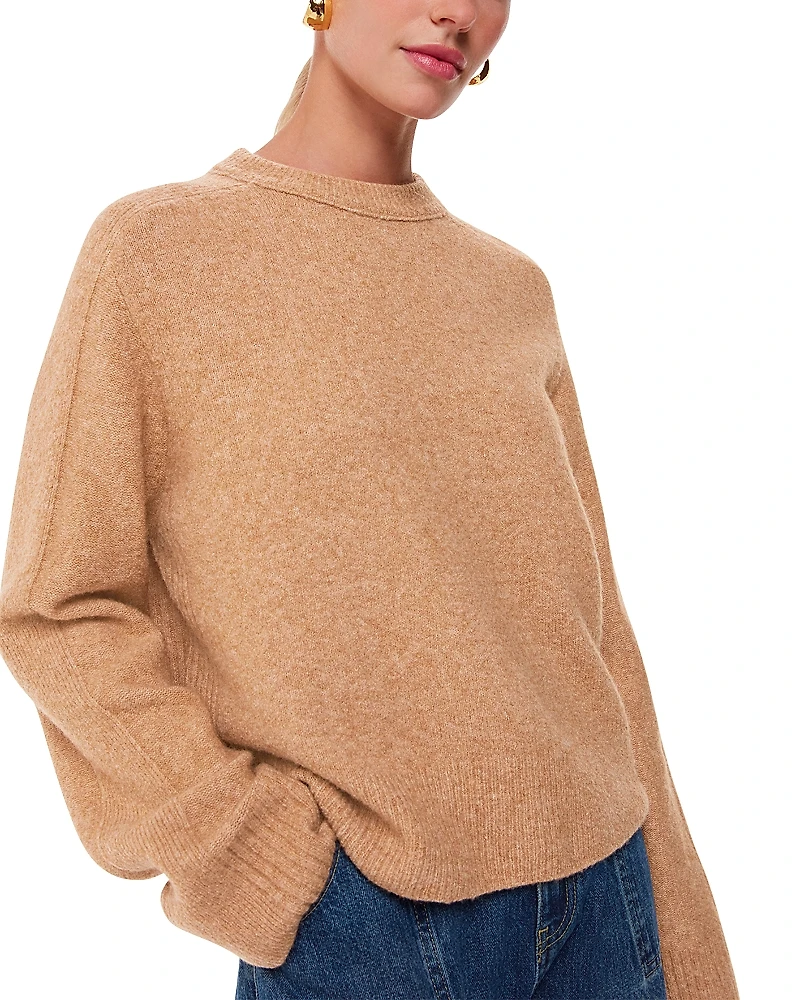Whistles Alana Wool Blend Crewneck Sweater