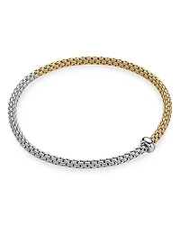 Fope 18K Yellow & White Gold Prima Diamond Flex'it Bracelet