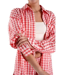 Women's Yew Striped Ethical-Cotton Pajama Shirt