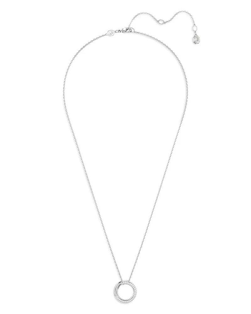Dextera Pavé Pendant Necklace, 19.75"