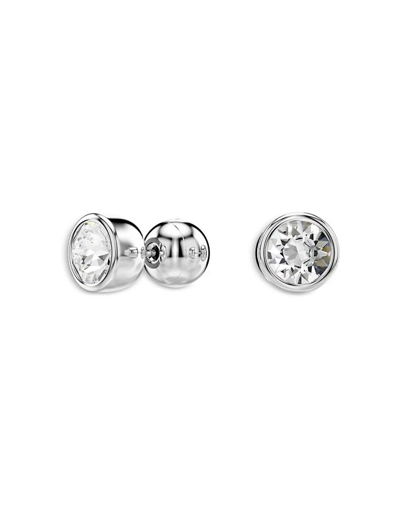 Imber Crystal Stud Earrings in Rhodium Plated