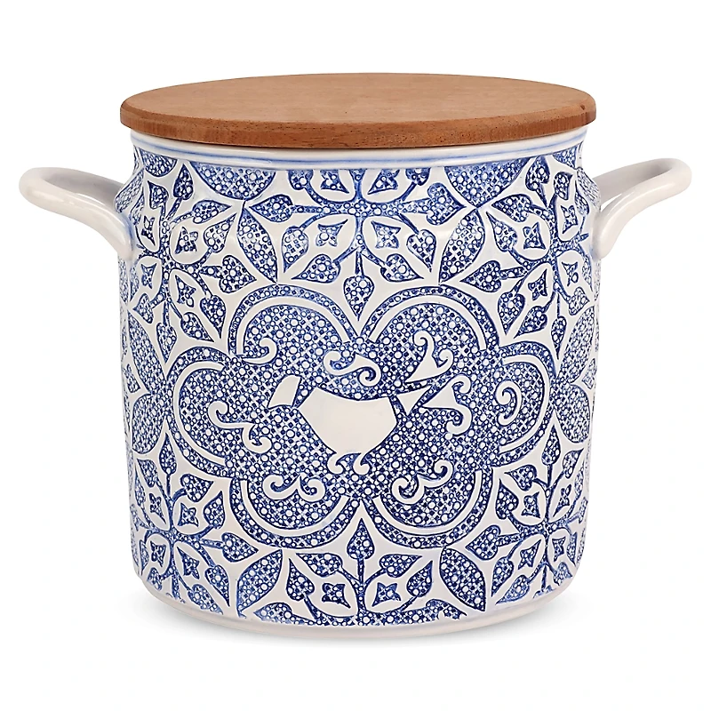 Vietri Uccello Blu Biscotti Jar