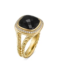 Albion® Ring 18K Yellow Gold with Diamonds, 11mm