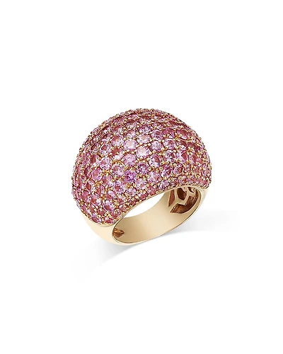 Bloomingdale's Fine Collection Pink Sapphire Pave Statement Ring