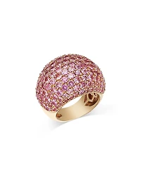 Bloomingdale's Fine Collection Pink Sapphire Pave Statement Ring