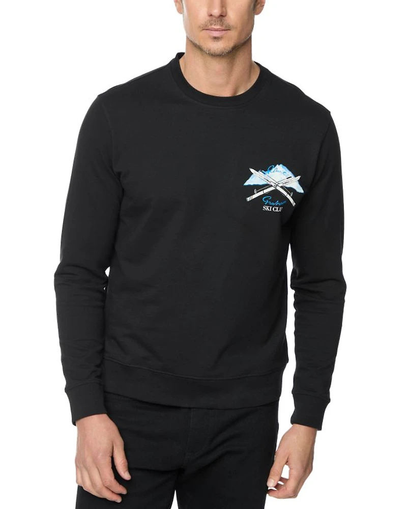 Hit The Slopes Cotton Printed Classic Fit Sweatshirt