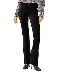 Manhattan High Rise Bootcut Velvet Jeans Black Dye