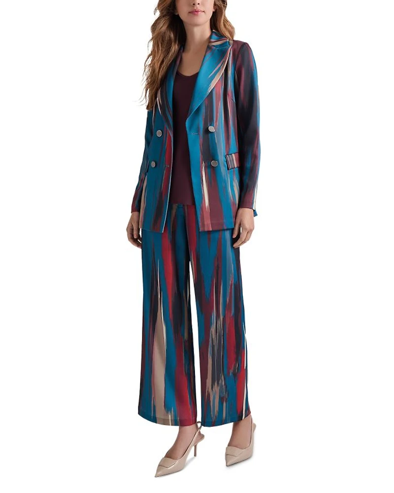 Double Breasted Brushstroke Blazer