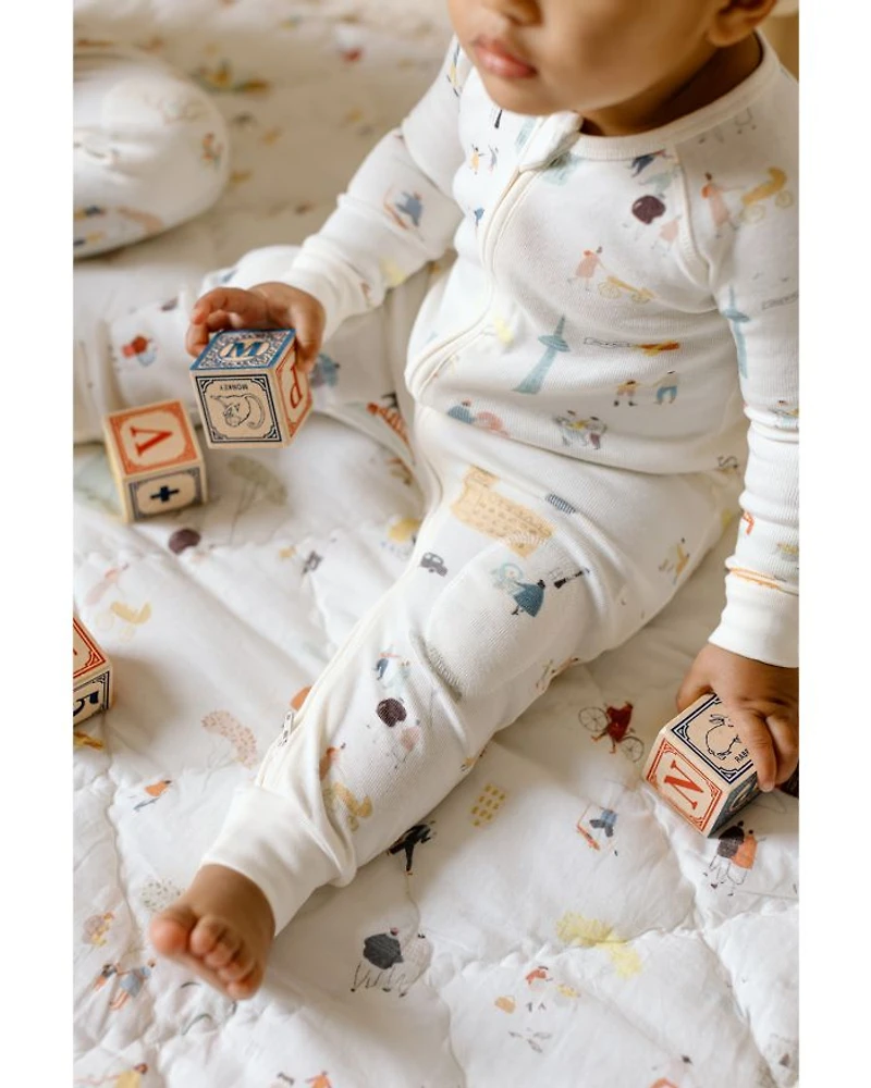 Unisex Ribbed Baby Footless Sleeper 