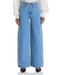 Bilbao High Rise Wide Leg Jeans Royal
