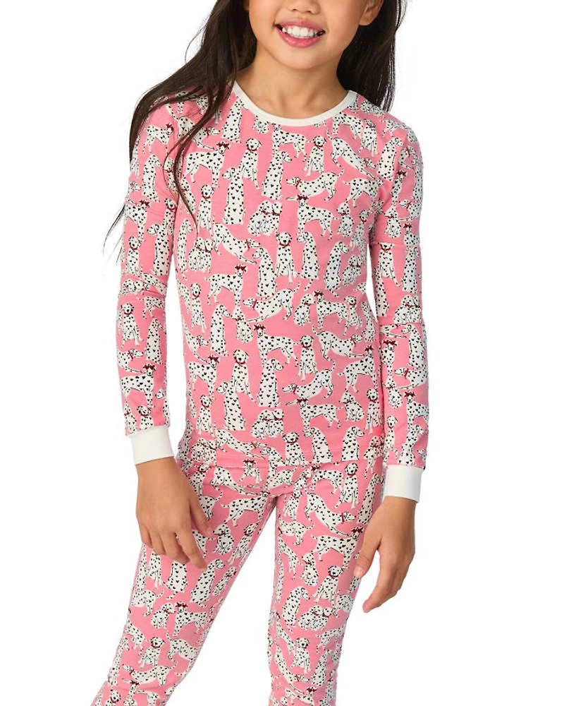 Unisex Paris Je T'aime Long Sleeve Pajama Set - Little Kid, Big Kid
