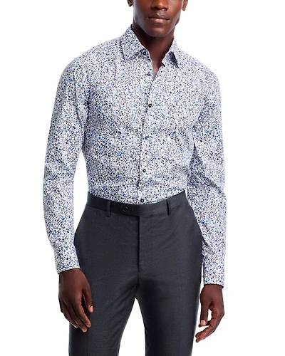 Slim Fit Printed Dress Shirt