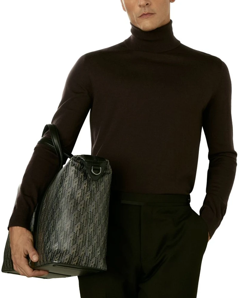 Caine Wool Slim Fit Turtleneck Sweater