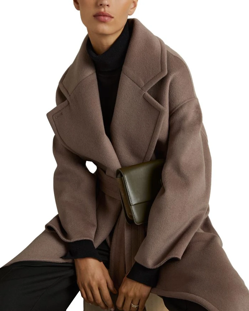 Bridget Wool-Blend Blindseam Coat