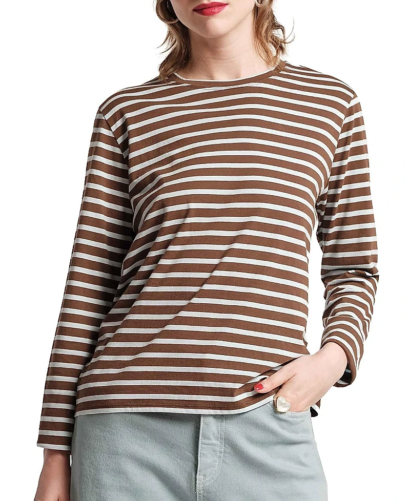 Frances Valentine Striped Tee Top