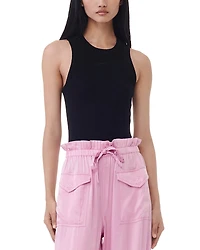 Ganni Soft Ribbed Tank Top