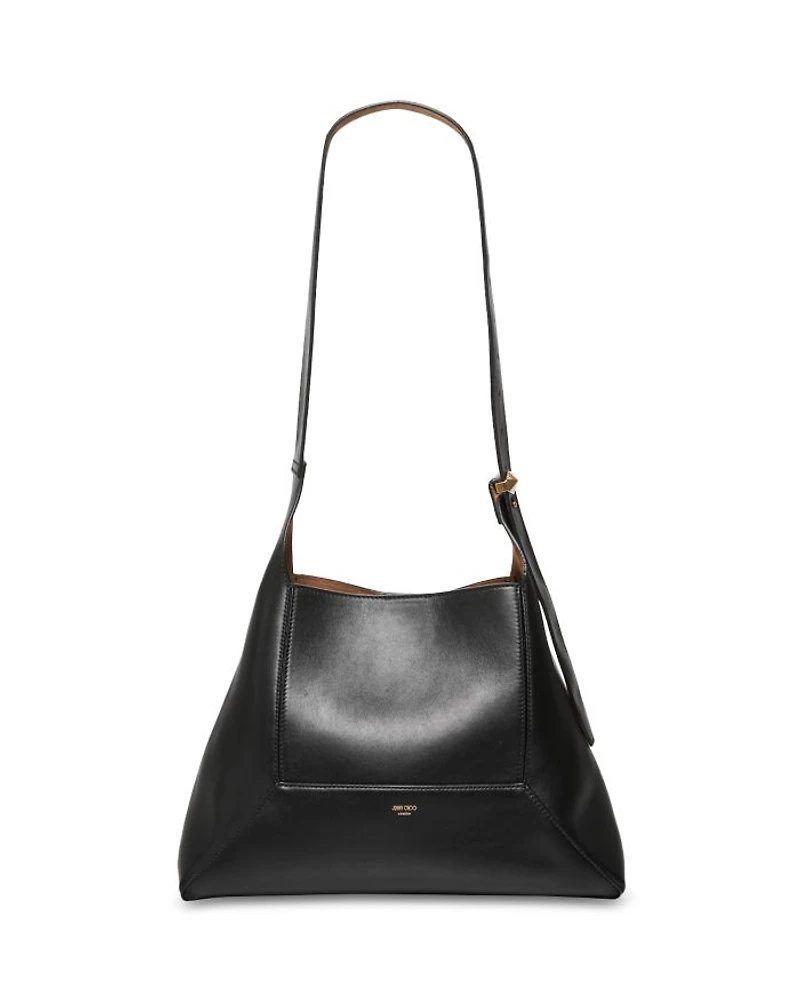 Diamond Hobo Leather Shoulder Bag