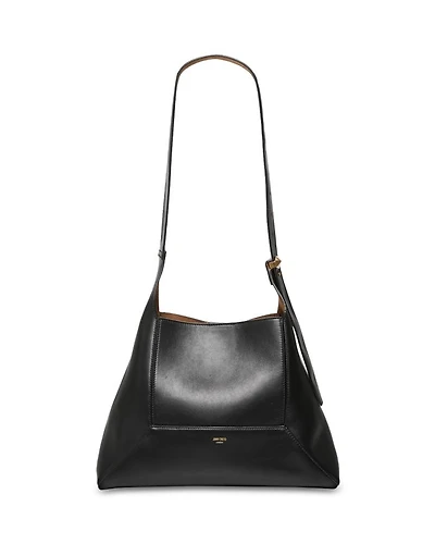 Diamond Hobo Leather Shoulder Bag