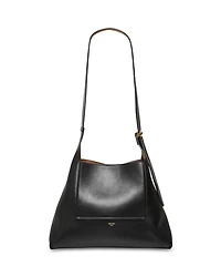 Diamond Hobo Leather Shoulder Bag