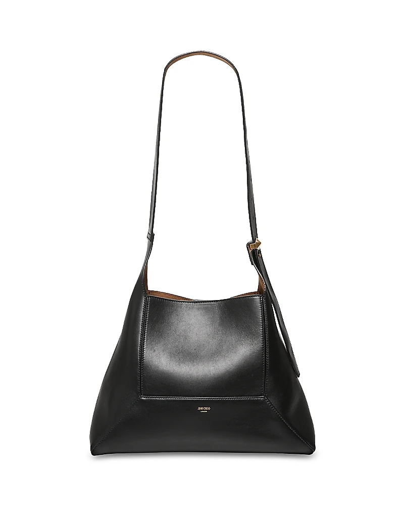 Jimmy Choo Diamond Hobo Leather Shoulder Bag