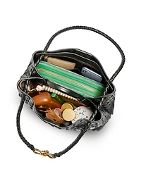 Medium Andiamo Intrecciato Leather Shoulder Bag