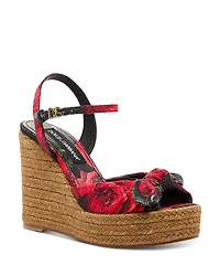Dolce & Gabbana Women's Espadrille Wedge Sandals