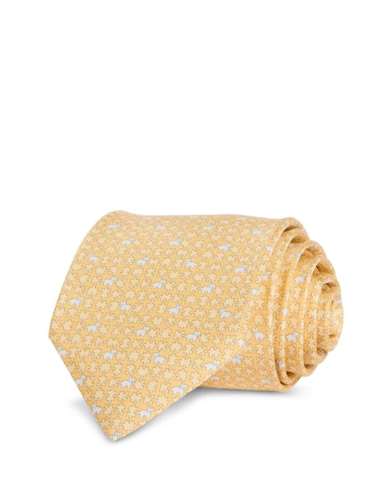 Silk Classic Puzzle Dog Tie