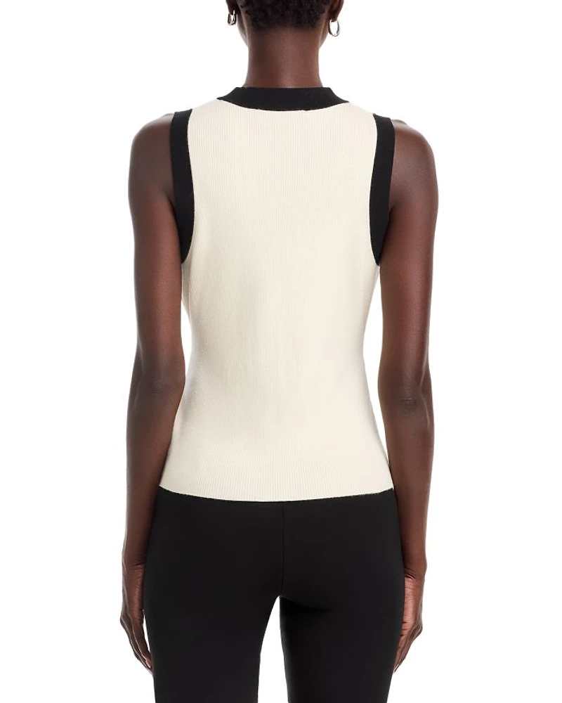 Collins Sleeveless Button Front Top