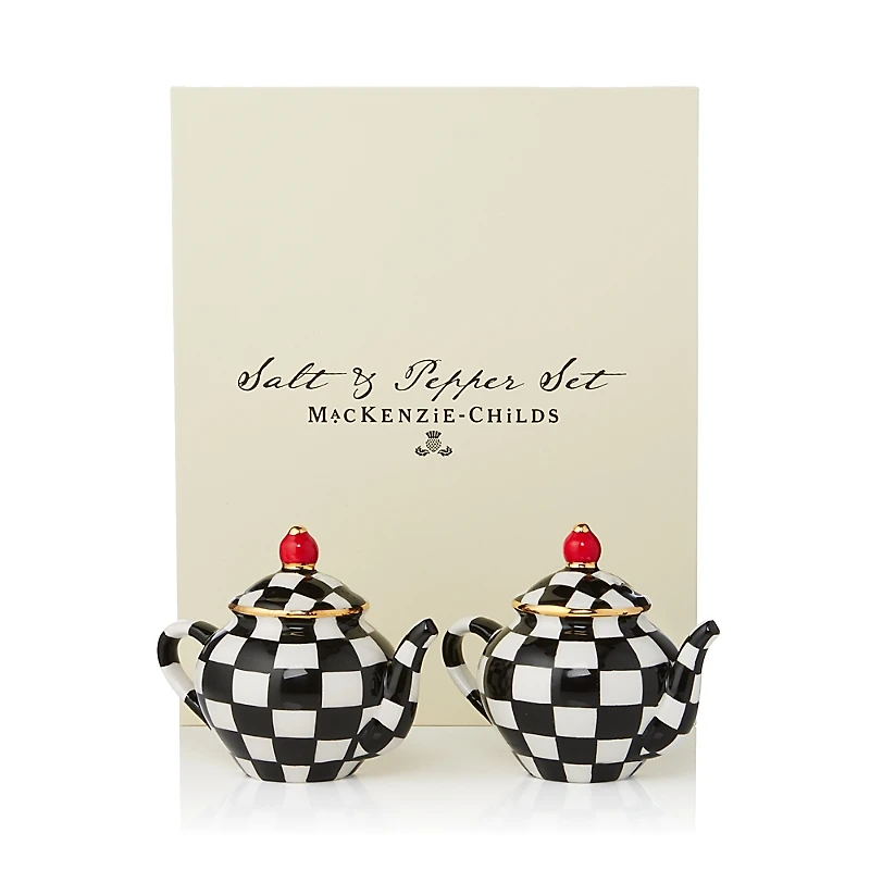 MacKenzie-Childs Teapot Salt & Pepper Set