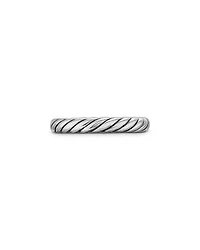 Cable Band Ring Sterling Silver, 3.4mm