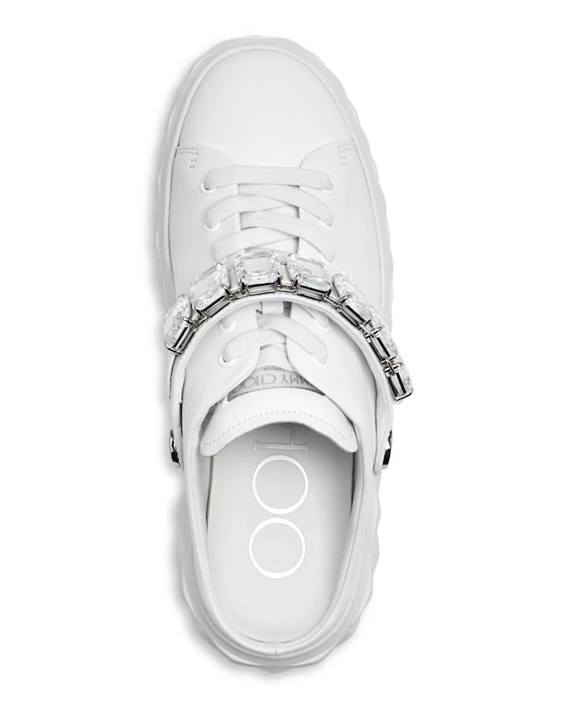 Women's Diamond Embellished Platform Slingback Sneakers