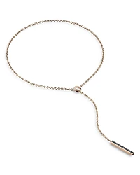 Walters Faith 18K Rose Gold Blue Sapphire Grand Bar Lariat Necklace, 20